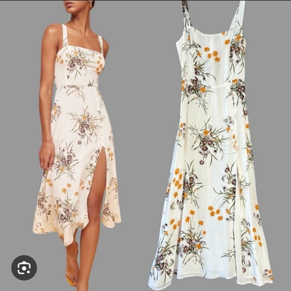 Reformation nectarine midi dress size 4 - Picture 7 of 8